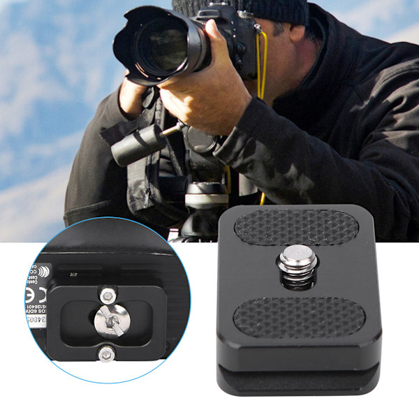 PU25 Mini Snabbkopplingsplatta med 1/4\" Skruvfäste för Stativ och Monopod - Viktigt Tillbehör för Kulhuvuden