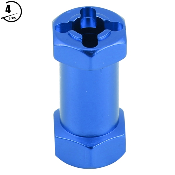 4 st 12 mm RC Hex Hjulnavsmetall Adapter för D90 AX10 CC01 SCX10 F350 Crawler (25 mm Blå)