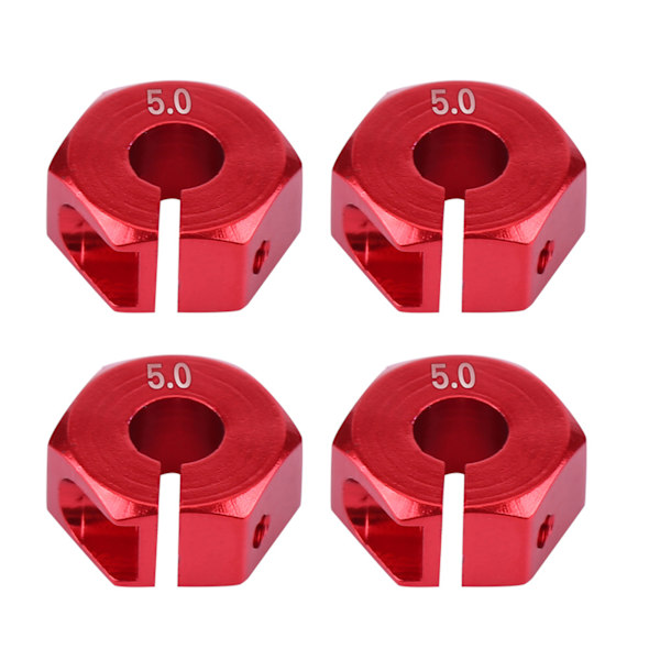 12mm Universal Hjul Hex Hub Adapter til HSP Sakura 1/10 Scale RC Bil (5mm, Rød)