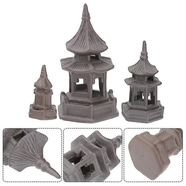 3 stk. Mini Paviljong