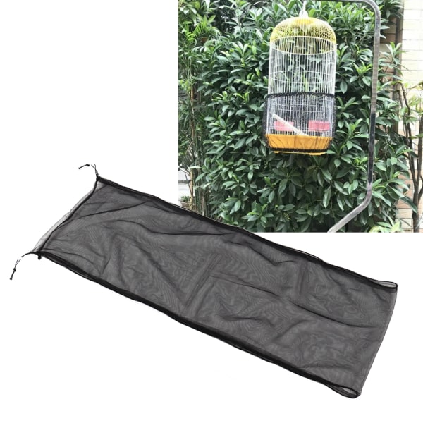 Fuglebur Cover Universal Fuglebur Polyester Mesh Cover Frøfanger Papegøjer Burnet Skørt Beskytter