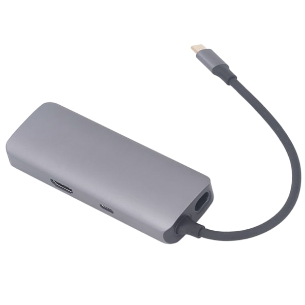 Typ C-dockningsstation i aluminiumlegering USB 3.0 RJ45 Multiport-dockningsstation för Windows 6 i 1