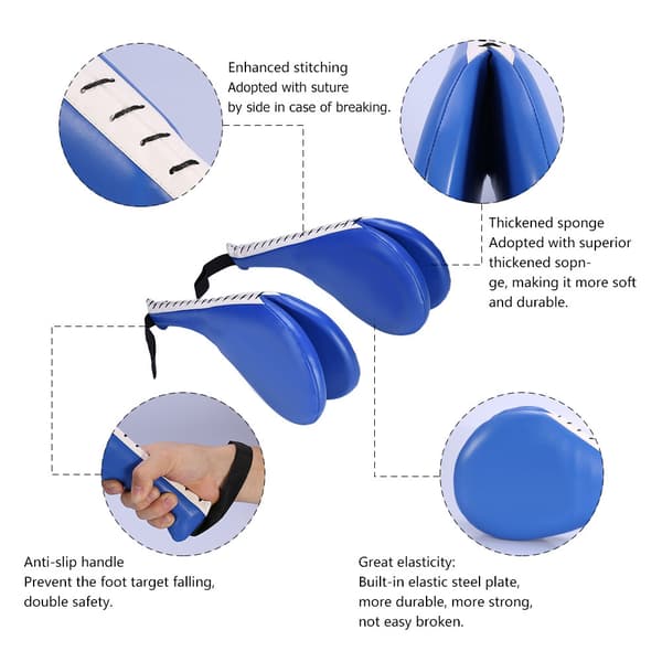 Taekwondo Double Kick Train Strike Pad Target Tae Kwon Do Karate Kickboxing
