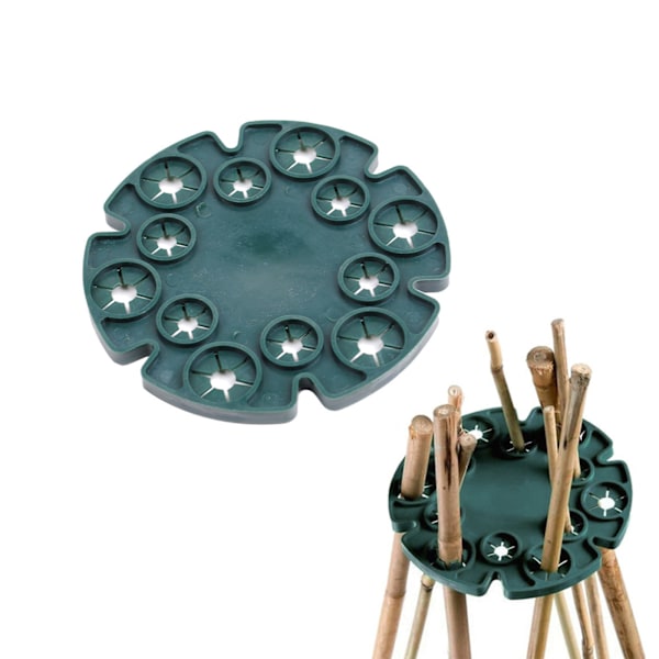 (6 stk A1/skive (diameter 13,5 cm, passer til 8 mm/11 mm rør)) Hagepilar klatre rammeholder materiale: PE plast