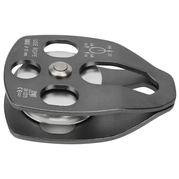 Utendørsklatring Stor sideplate Enkeltskive aluminiumstau-remskive med svingplate