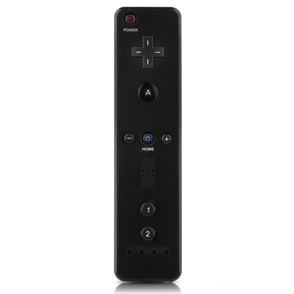 Game Handle Controller Gamepad med analog joystick for WiiU/Wii-konsoll (svart)