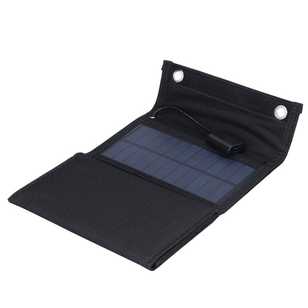 10W 5V USB Solpanel Foldbar Bærbar Polykrystallinsk Solcelleoplader til udendørs brug