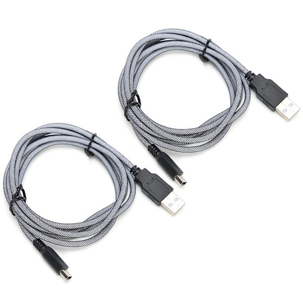 2 st 1,5 m PVC värd Micro USB laddningskabel Hållbar passform för Nintendo New 3DSXL NDSi 2DS