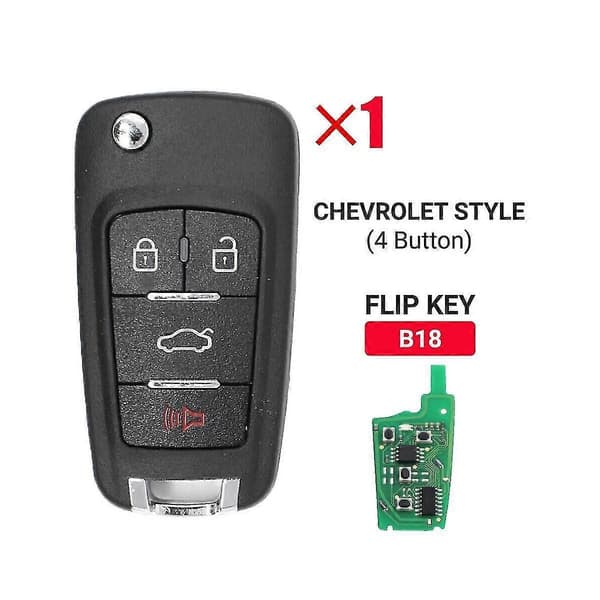 Keydiy B18 Remote Car Key Universal 4 Buttons For Style For Kd900/-x2 Mini/ Urg200 Program Black