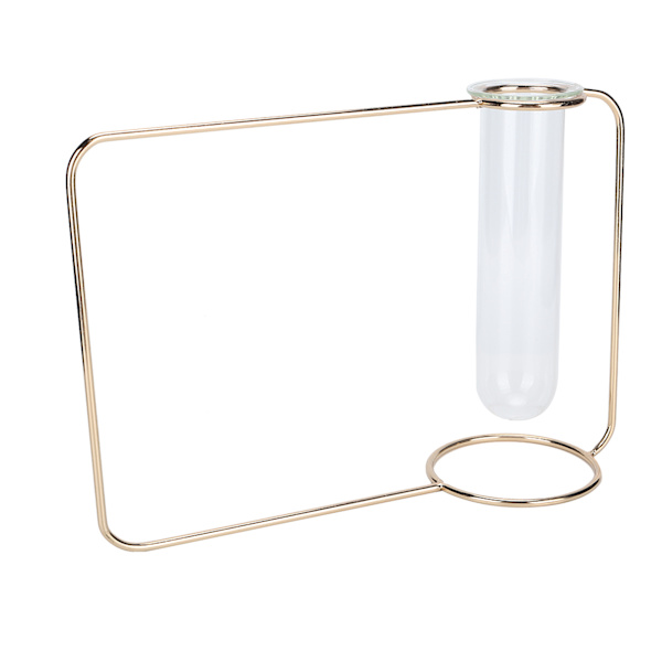 Innovativ Hängande Växtkruka Testtube Transparent Hydroponisk Växtvas för Hemmet IndoorGold