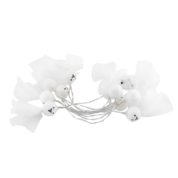 1,5M 10 LED Spøkelses-Elf-Lyslenke for Halloween-Festdekorasjoner