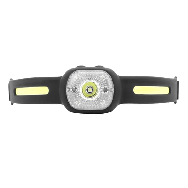 Silikonhodelykt Justerbart lys USB-lading COB-sensorlampe for løpefiske utendørs