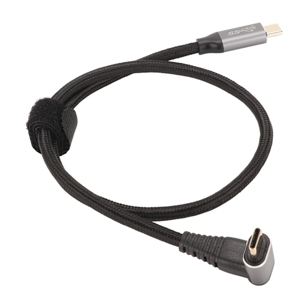 90 Graders USB-C-kabel 4K 60Hz Stöder PD100W Typ C 3.1 Gen2 Full Function USB-C Snabbladdningskabel för Steam Deck 50cm/19.7in