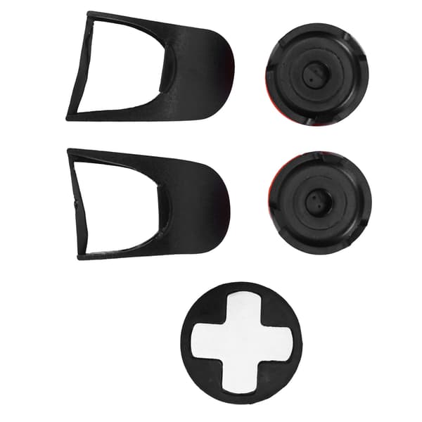 5 i 1 Thumb Stick Grip Key Cap Joystick Cover L2 R2 Trigger Extender til PS5 Controller Rød
