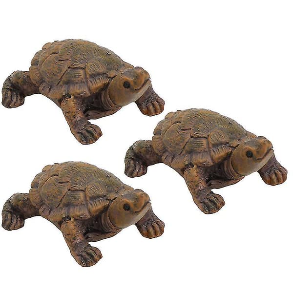 3 stk. Skildpadde Dekorationer