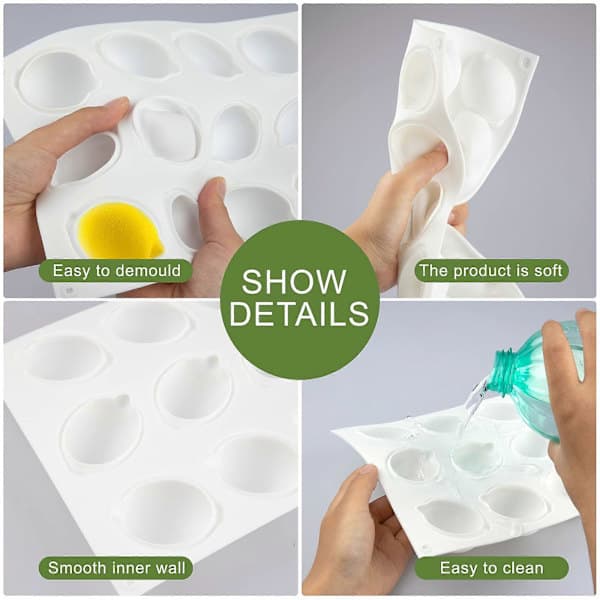 [02] Sitron Silikonform for Baking av Kaker og Desserter - 15 Hulrom [ZHE]