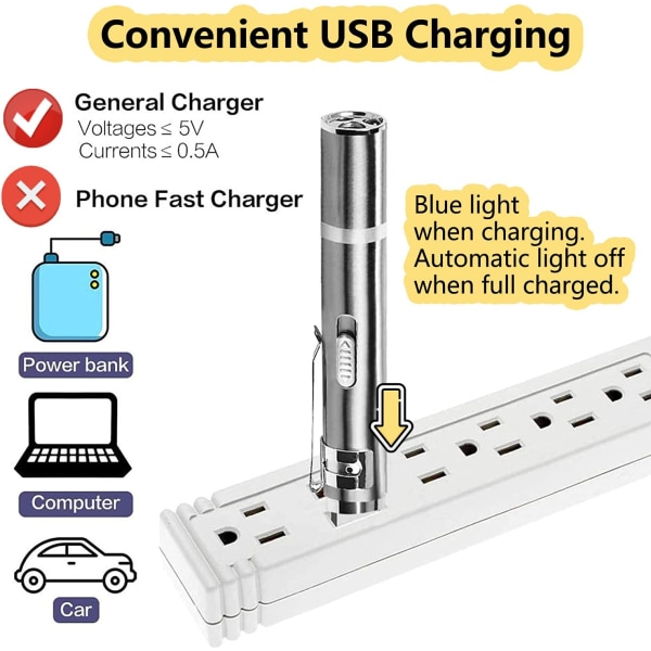 Interaktivt kattelegetøj, USB-genopladeligt til dine kæledyr LED-lomme