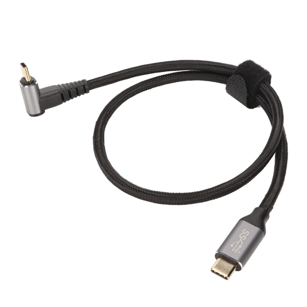 90 graders USB C-kabel 4K 60Hz Støtter PD100W Type C 3.1 Gen2 Fullfunksjons USB C-hurtigladeledning for dampdekk 50cm/19,7in