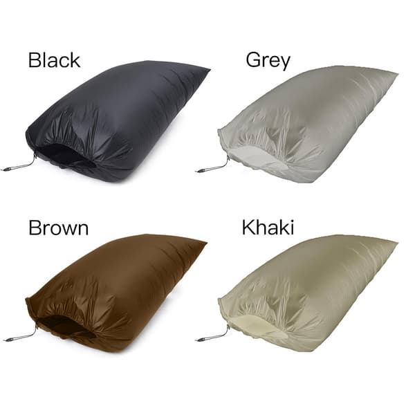 Løvpose for gressklippertraktor, hagefeiemaskin, søppelpose - Grå 244*142cm