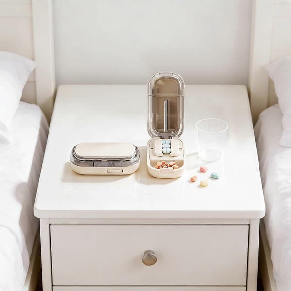 【02】Flere pillekuttere for små til store piller, multi-tablettkutter Beige