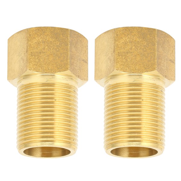 2 stk G3/4 Hage Slange Adapter Messing Joint Connector Rørtilbehør for Hagevanning 50mm