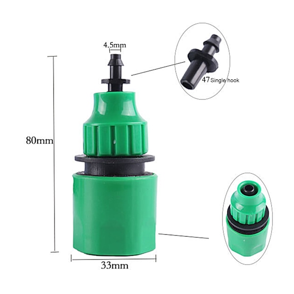 6 kpl 8 mm letkun pikaliittimet monikäyttöiset letkuliittimet 47 811 puutarhaan maatalouteen 4-5 mm sisähalkaisijalle