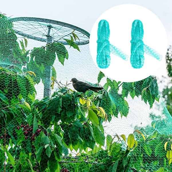 2 stk. Have Net til Beskyttelse af Planter, Frugt og Grøntsager mod Fugle og Insekter - 2x10m