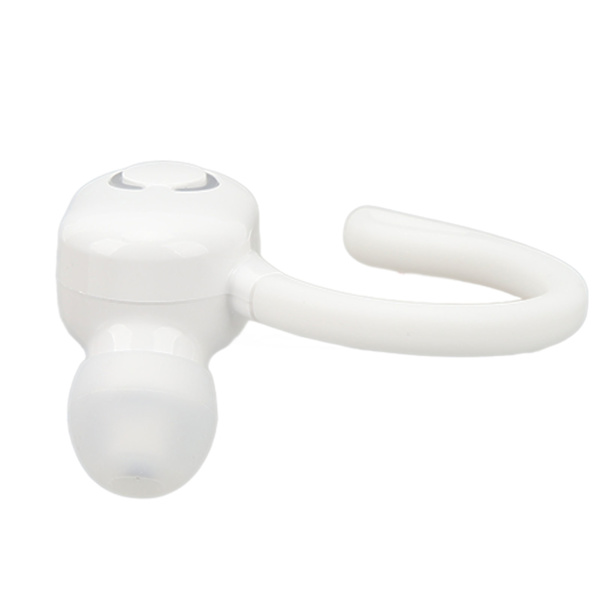 Støjreducerende Bluetooth Headset V5.2 Trådløst Bluetooth Øretelefon med Mikrofon Lang Standby Ultralet til Lastbilchauffører Kontor Hvid