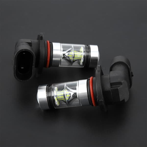 2PC 9006/HB4 100W hvitt lys bil LED tåkelys