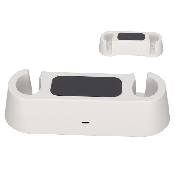 Dubbel Laddningsdocka Snabbladdning Touch-kontroll Laddningsdocka med 2 Laddningsbara Batterier för Oculus Quest 2