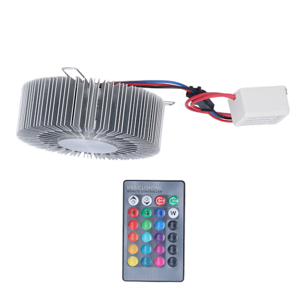 Vegglampe i aluminium, 3W RGB LED-vegglampe med fjernkontroll, soverom, nattbord, stue, 85-277V