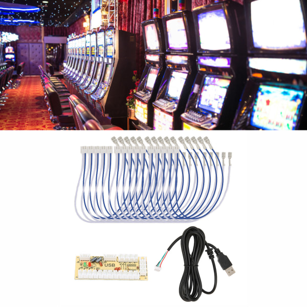 QM070911 Forsinkelsesfri Arcade USB-koder DIY Arcade-koder for Raspberry Pi 1 2 3 RetroPie