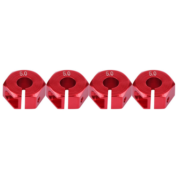12mm Universal Hjul Hex Hub Adapter til HSP Sakura 1/10 Scale RC Bil (5mm, Rød)