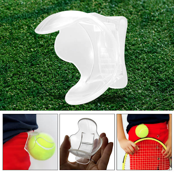 Gennemsigtig tennisboldclips - Plastikholder til træningsbolde (1 stk.)