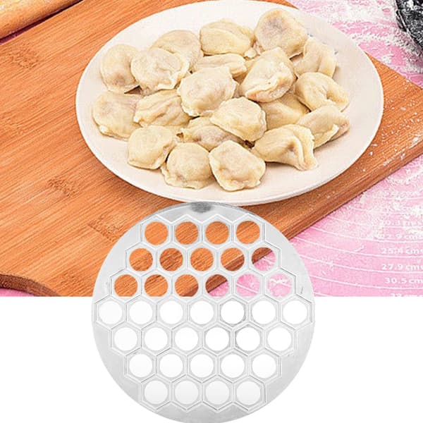 Hushåll DIY Aluminiumlegering Dumpling Maker Köksredskap Silver