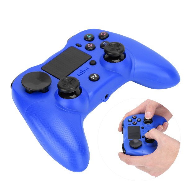 Trådløs gamepad Bluetooth 4.0-håndtak Double Vibration med Gyroscope Fit for PS4Blue