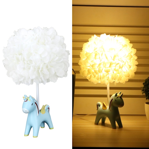 Mini LED-nattlampa med tecknad figur för barn - Söt sänglampa för sovrumsdekoration, EU-kontakt (110-240V)