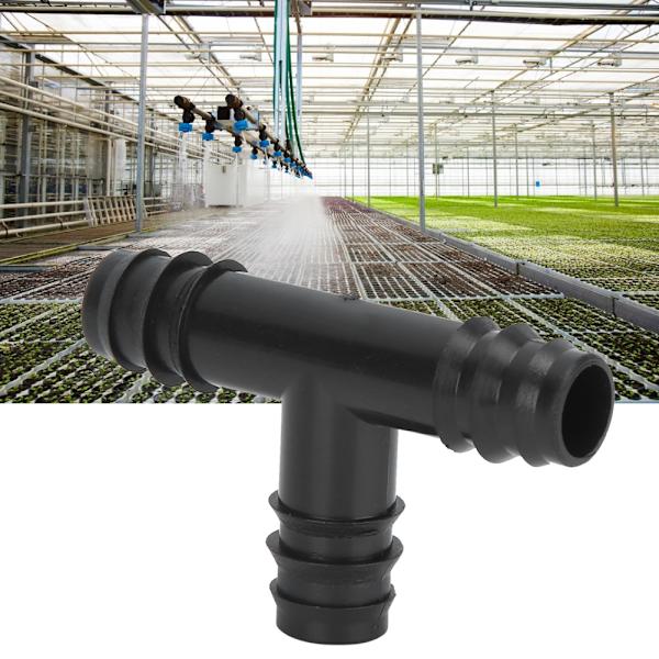 Svingrörskopplingskoppling PP-tillbehör för trädgårdsbevattningssystem 16mm 50 st 16mm 3-vägs