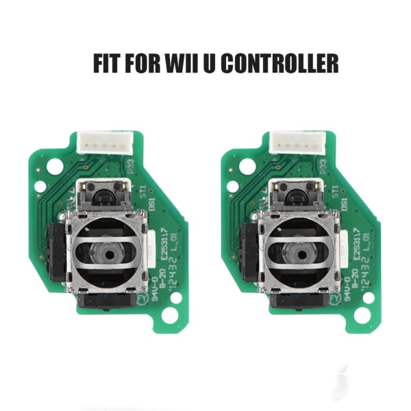 Vänster & höger Analog 3D Joystick Sticks Ersättning för Nintendo Wii U GamePad Controller
