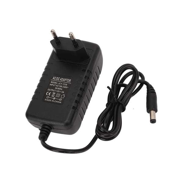 12V 3A strømforsyningsadapter universell strømadaptertransformator for skjerm EU-plugg 100-240V