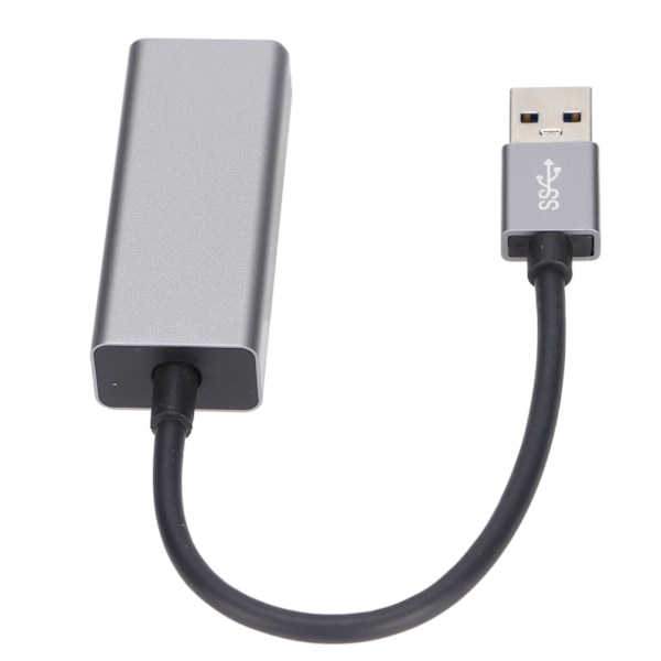 USB 3.0 Ethernet-adapter i aluminium, kablet Gigabit Ethernet-nettverksadapter, kompatibel med Switch, bærbare PC-er