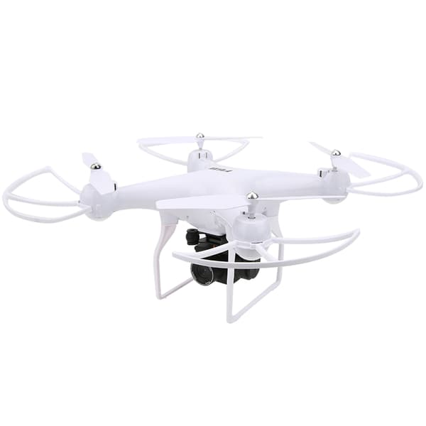 F68 Drone RC Quadcopter One Key Return 2000mAh Lang Batterilevetid Standardversion Hvid