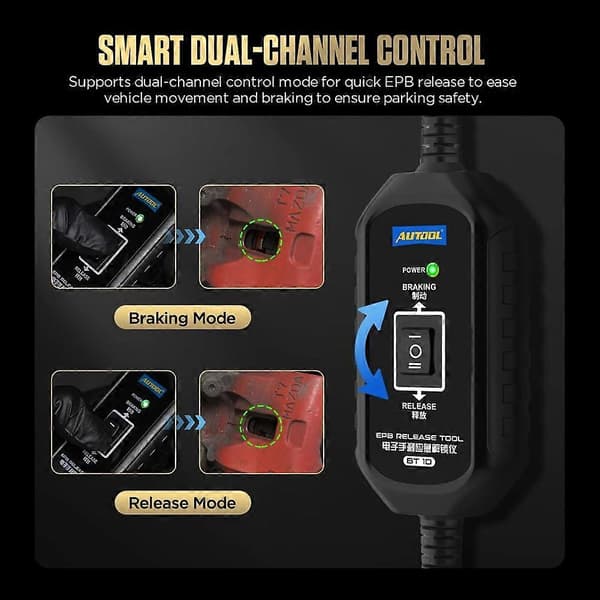 AUTOOL BT10 EPB Release Tool Car Electronic Parking Brake Unlock Tool Car Emergency Road Rescue Accessories