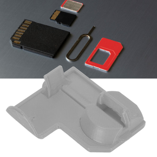 SD2SP2 Kortläsarskydd Hög Noggrannhet Stark Hållbar ABS SD2SP2 Adapter Skydd för NGC Skydd Ersättning Silvergrå