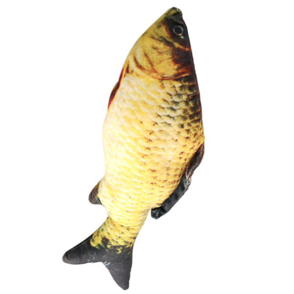 Kreativ 3D Karpformad Simuleringskudde Kastkudde Barnpresent Soffa Heminredning 40cm