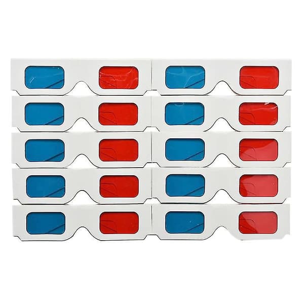 50 stk. 3D-papirbriller