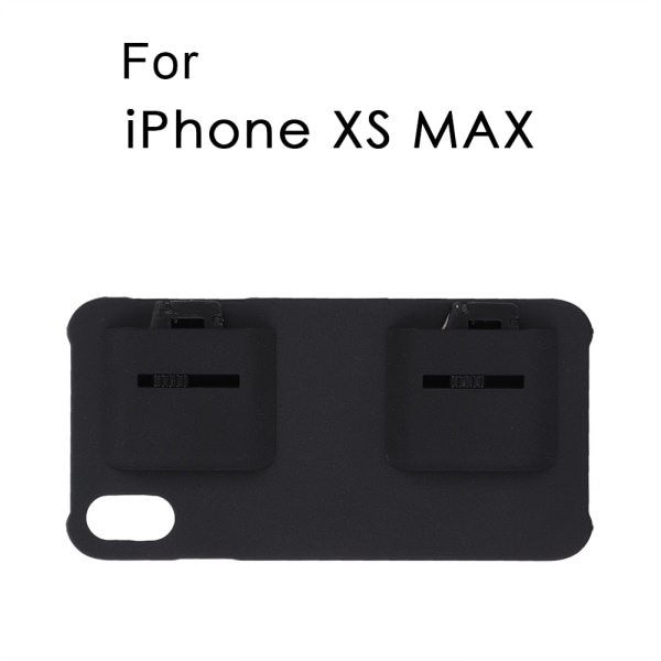 2-i-1 Bærbar Integreret Mobiltelefon Case Shell Spilhåndtag Knap til iPhone XS MAX