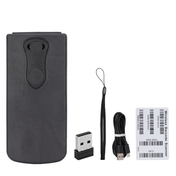 Trådløs kodescanner 2D Mini håndholdt bærbar 2.4G Bluetooth QR-kodescanner til Android-W