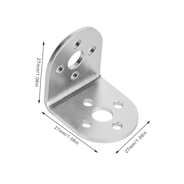 2-pakks L-formede braketter i aluminium for Pitsco Tetrix Robotics erstatningskomponenter