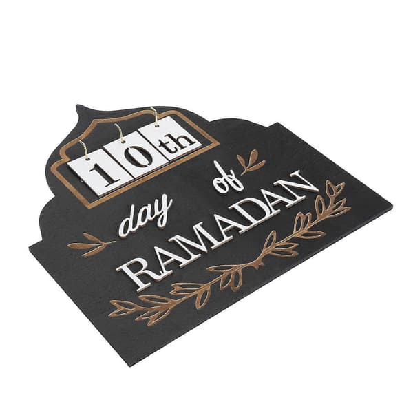Eid Mubarak Advent 2014 DIY Træ Nedtællingskalender Dekoration til Hjem Ramadan Gave Eid Indretning Black